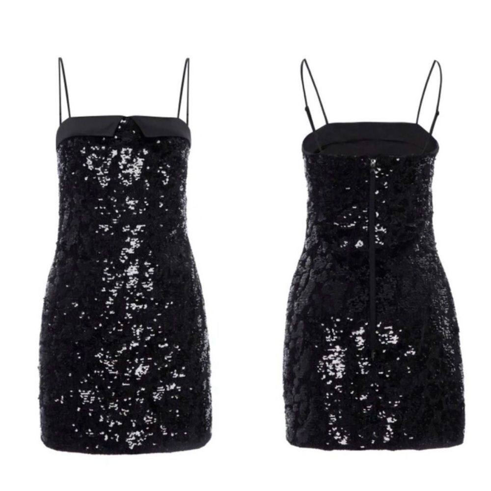 Elegant Black Sequin Dress
